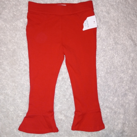 crown & ivy Other - Crown & Ivy NWT Red Flare Bottom Pants